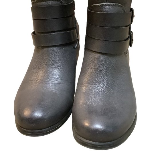 NEW! NATURALZIER Women's All GRAY Buckle Size Zip Almond Toe Bootie-Size 6.5 - Picture 8 of 9